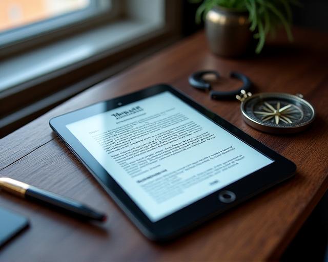 Secure digital travel documents on a clean desk environment